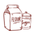 Farine, Sucre, Édulcorant, Levure casher